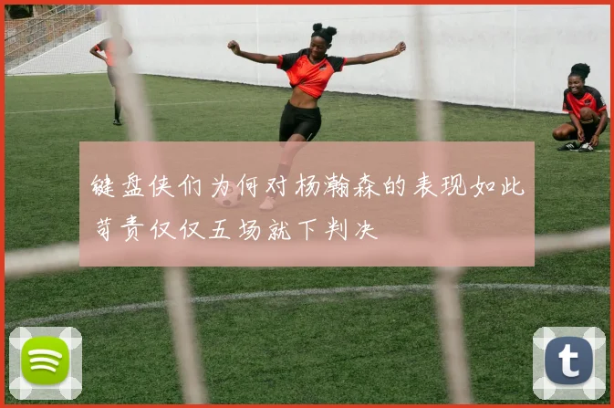 键盘侠们为何对杨瀚森的表现如此苛责仅仅五场就下判决